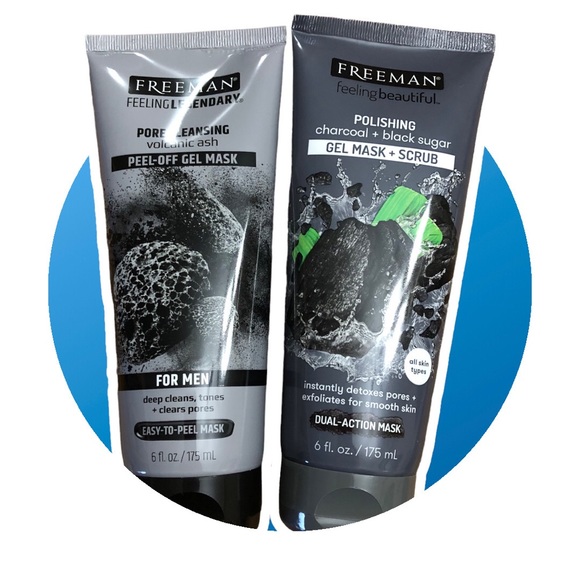 Freeman Other - NWT Freeman Mask 2 Pack- Volcanic Ash Peel Off Mask & Polishing Gel Mask & Scrub